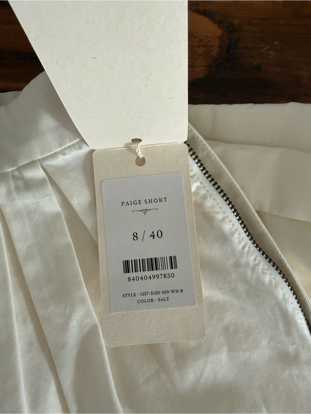 Doen Paige Pleated Cotton Shorts - Picture 5 of 6